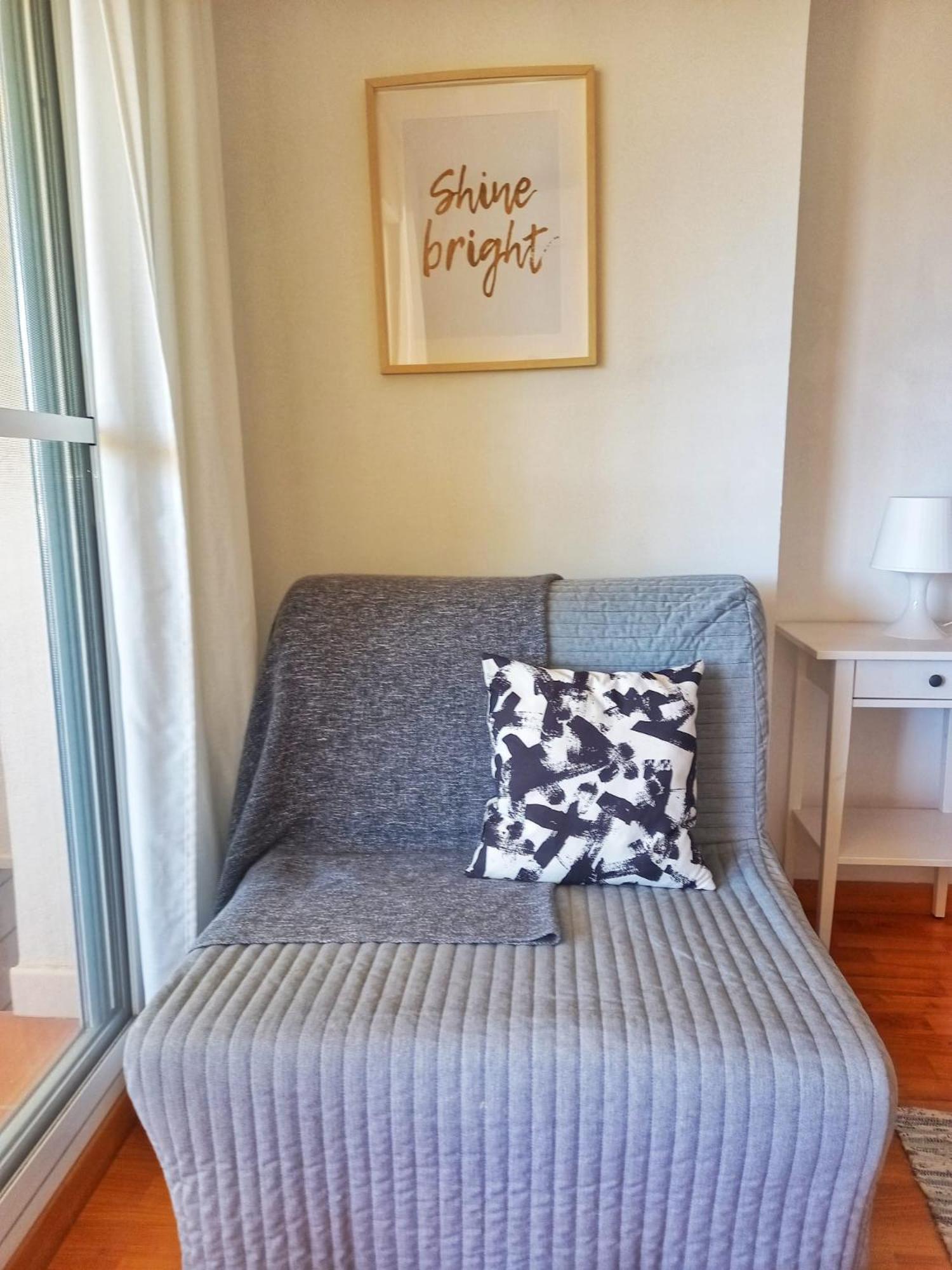 Calido Apartamento Con Gran Terraza Y Vistas A 600 Metros Del Mar เบนัลมาเดนา ภายนอก รูปภาพ